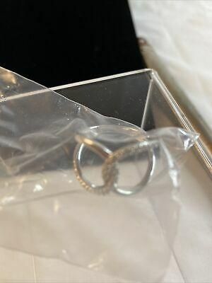 wardshop תכשיטים Avon Sterling Silver CZ Infinity Ring Size 6 NIB