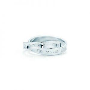 Tiffany & Co. Sterling Silver Size 6 1837 Interlocking Circles Ring